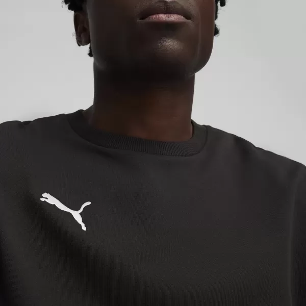  Férfi pulóver PUMA TEAMGOAL CASUALS CREW NECK S 658592_03 PUMA FEKETE/PUMA FEHÉR 