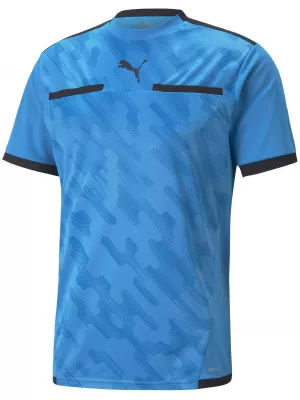 Labdarúgó mez PUMA TEAMLIGA REFEREE JERSEY 705452_18 BLEU AZUR/ BLEU AZUR/PUMA FEKETE