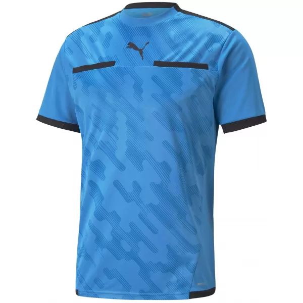  Labdarúgó mez PUMA TEAMLIGA REFEREE JERSEY 705452_18 BLEU AZUR/ BLEU AZUR/PUMA FEKETE 