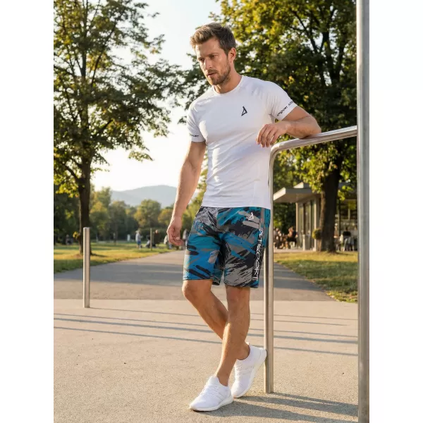  Férfi funkcionális rövidnadrág prémium ALTISPORT VOJ/ALM014KRA01 FEKETE/KEROZIN 