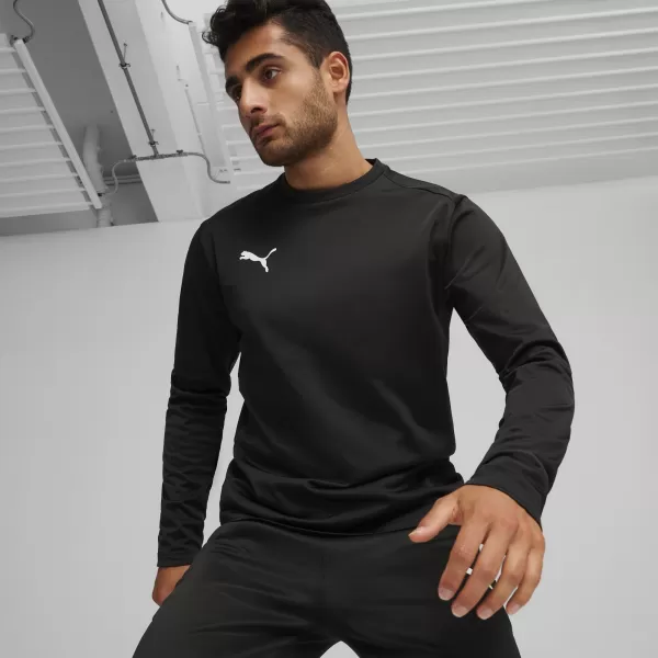  Férfi pulóver PUMA TEAMGOAL TRAINING SWEAT 658649_03 PUMA FEKETE/FEHÉR/SÖTÉTSZÜRKE 