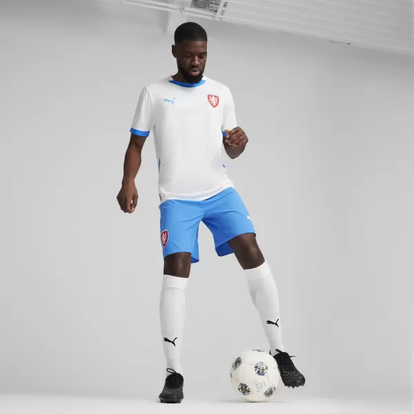  Labdarúgó mez PUMA FACR AWAY JERSEY REPLICA 774128_02 PUMA WHITE/IGNITE BLUE 