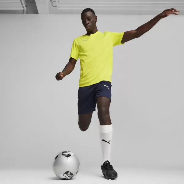  Férfi funkcionális ing PUMA TEAMFINAL TRAINING JERSEY 658557_30 ELECTRIC LIME/ ELEKTROMOS MÉSZ/PUMA EZÜST 