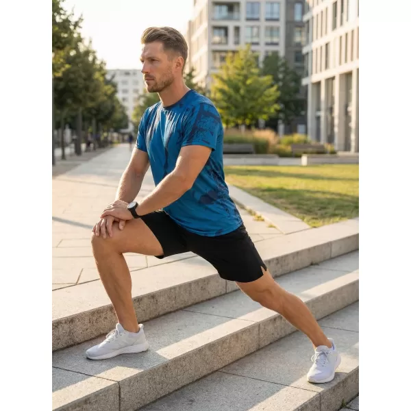 Férfi funkcionális T -piró prémium ALTISPORT VOJ/ALM079TR01 KÉK 