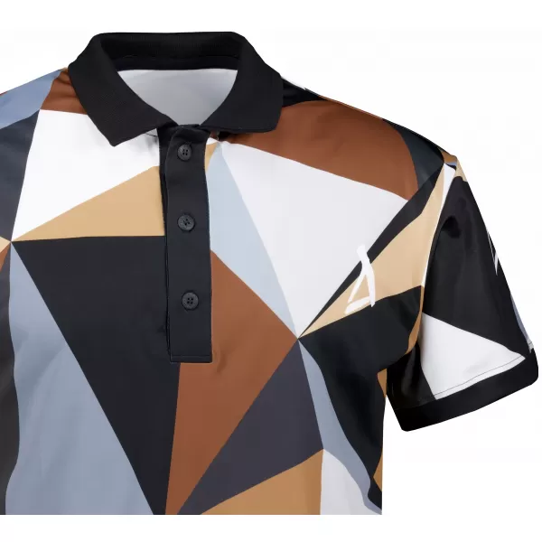  Férfi funkcionális T -piró prémium gallérral ALTISPORT VOJ/ALM007TR05 FEKETE -BROWN 