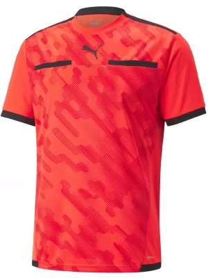 Labdarúgó mez PUMA TEAMLIGA REFEREE JERSEY 705452_19 RED BLAST/ PIROS ROBBANTÁS/PUMA FEKETE