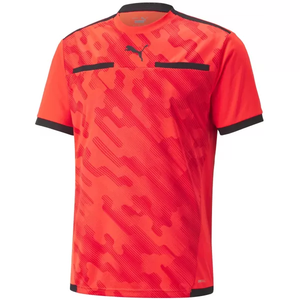  Labdarúgó mez PUMA TEAMLIGA REFEREE JERSEY 705452_19 RED BLAST/ PIROS ROBBANTÁS/PUMA FEKETE 