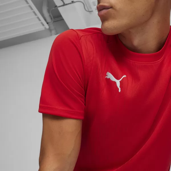  Férfi funkcionális ing PUMA TEAMFINAL TRAINING JERSEY 658557_01 PUMA PIROS/PUMA EZÜST 