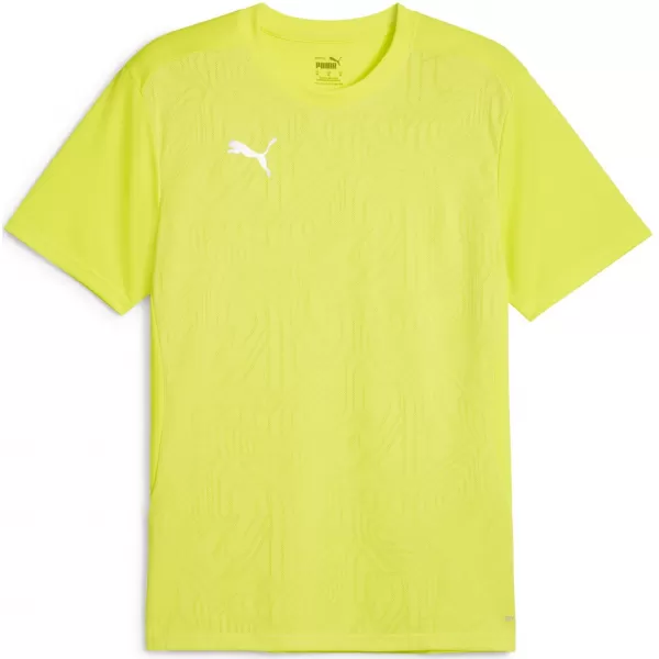  Férfi funkcionális ing PUMA TEAMFINAL TRAINING JERSEY 658557_30 ELECTRIC LIME/ ELEKTROMOS MÉSZ/PUMA EZÜST 
