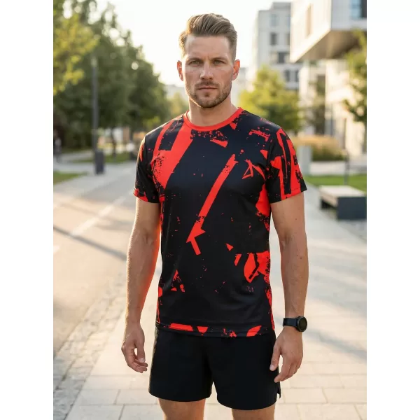  Férfi funkcionális T -piró prémium ALTISPORT VOJ/ALM079TR01 FEKETE -RED 