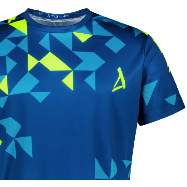  Férfi funkcionális T -piró prémium ALTISPORT VOJ/ALM108TR01 NAVY-NEON SÁRGA 