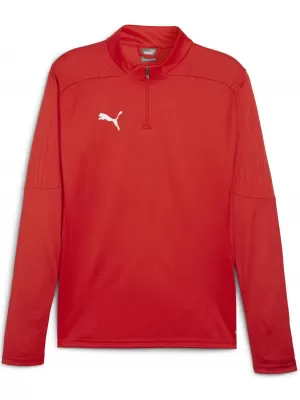 Férfi póló PUMA TEAMFINAL TRAINING 1/4 ZIP T 658551_01 PUMA PIROS/PUMA EZÜST