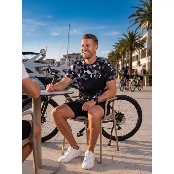  Férfi funkcionális T -piró prémium ALTISPORT VOJ/ALM108TR01 FEKETE 