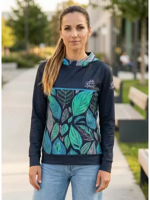 Női funkcionális pulóver prémium ALTISPORT VOJ/ALW061MI01 KÉK