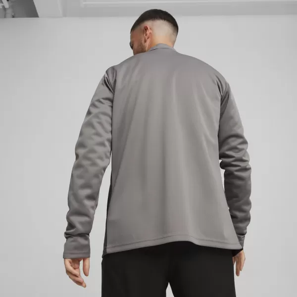  Kabát PUMA TEAMGOAL TRAINING JACKET 658633_13 ÖNTÖTTVAS/FEHÉR/ÁRNYÉKSZÜRKE 