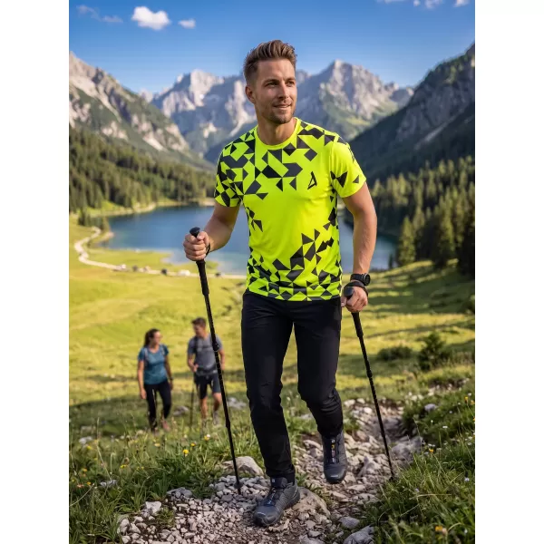  Férfi funkcionális T -piró prémium ALTISPORT VOJ/ALM108TR01 NEON 