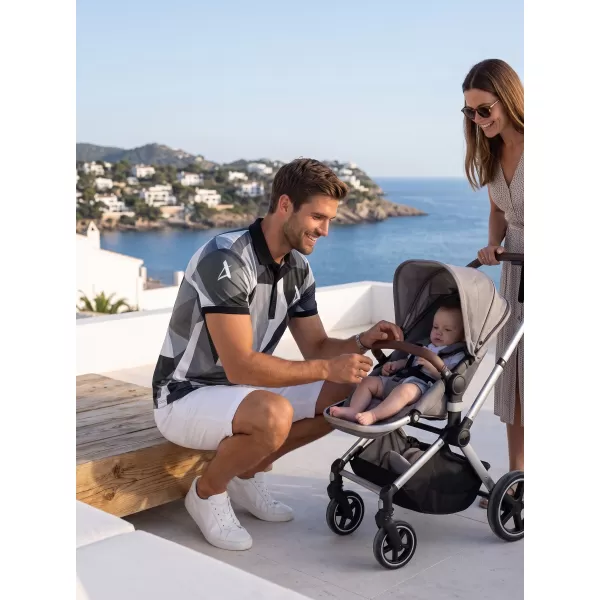  Férfi funkcionális T -piró prémium gallérral ALTISPORT VOJ/ALM007TR05 SZÜRKE 