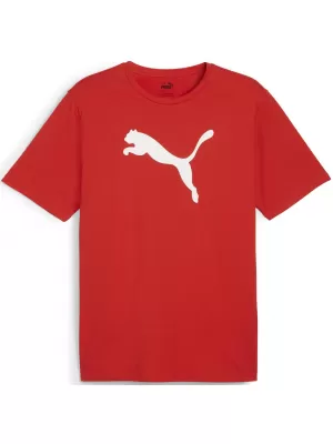 Férfi mez PUMA TEAMRISE LOGO JERSEY COTTON 658705_01 PUMA PIROS/PUMA FEHÉR