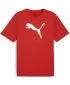 Férfi póló PUMA TEAMRISE LOGO JERSEY COTTON 658705_01 PUMA PIROS/PUMA FEHÉR