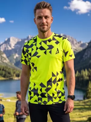 Férfi funkcionális T -piró prémium ALTISPORT VOJ/ALM108TR01 NEON