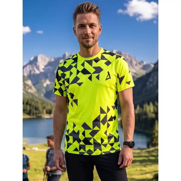  Férfi funkcionális T -piró prémium ALTISPORT VOJ/ALM108TR01 NEON 