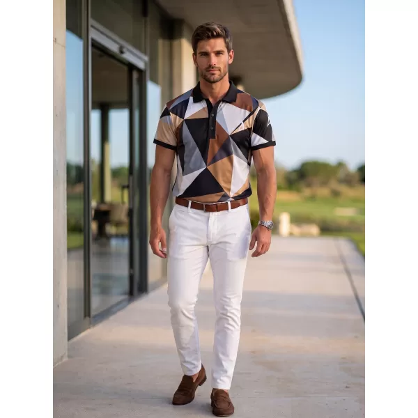  Férfi funkcionális T -piró prémium gallérral ALTISPORT VOJ/ALM007TR05 FEKETE -BROWN 