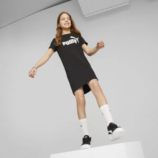  Ruha PUMA ESS+ LOGO DRESS 673493_01 PUMA FEKETE 