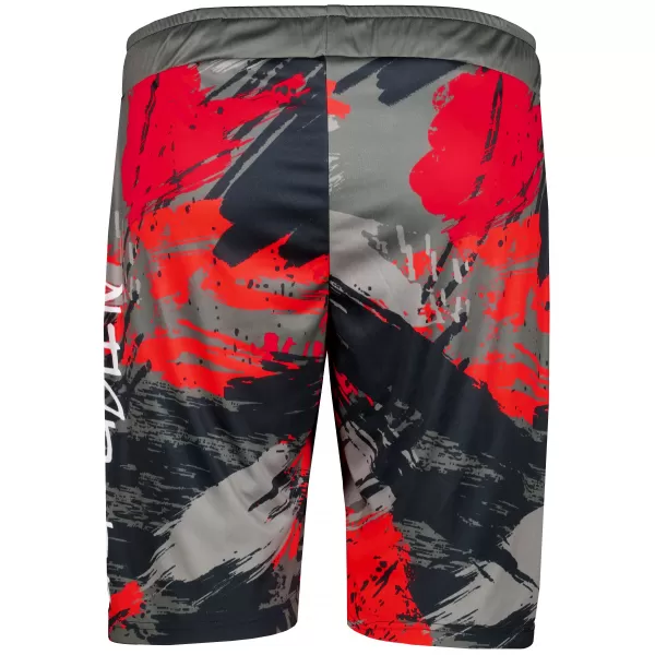  Férfi funkcionális rövidnadrág prémium ALTISPORT VOJ/ALM014KRA01 FEKETE -RED 