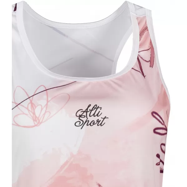  Női funkcionális ruha prémium ALTISPORT VOJ/ALW083SAT01 FEHÉR -PINK 