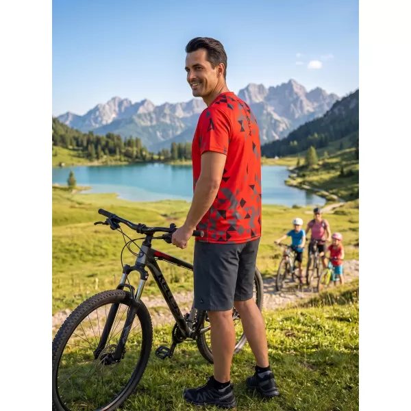  Férfi funkcionális T -piró prémium ALTISPORT VOJ/ALM108TR01 PIROS 