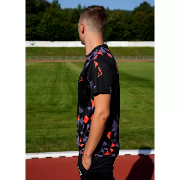  Férfi funkcionális T -piró prémium ALTISPORT VOJ/ALM108TR01 FEKETE -ORANGE 