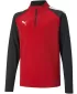 Baba pulóver PUMA TEAMLIGA 1/4 ZIP TOP JR 657237_01 PUMA PIROS/PUMA FEKETE