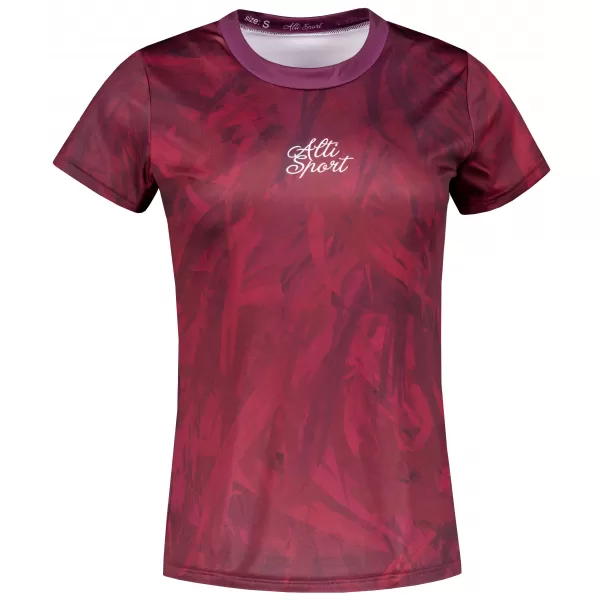  Prémium funkcionális női póló ALTISPORT VOJ/ALW096TR01 BURGUNDIA 