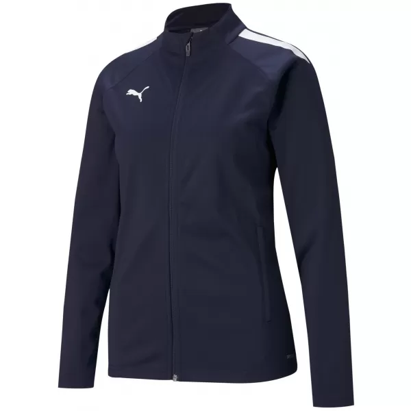  Női kabát PUMA TEAMLIGA TRAINING JACKET W 657252_06 PEACOAT/ PÁVA/PUMA FEHÉR 