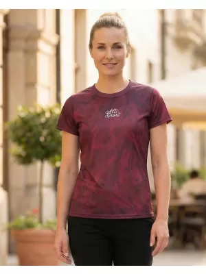 Prémium funkcionális női póló ALTISPORT VOJ/ALW096TR01 BURGUNDIA