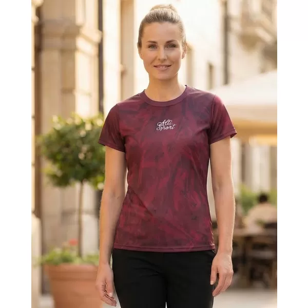  Prémium funkcionális női póló ALTISPORT VOJ/ALW096TR01 BURGUNDIA 