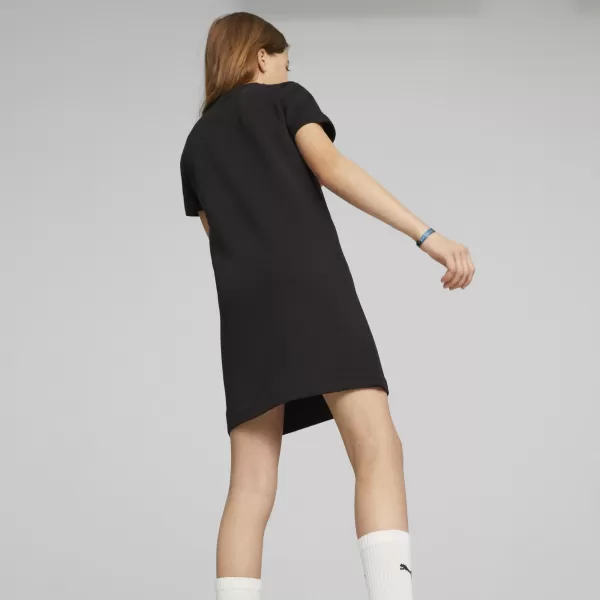  Ruha PUMA ESS+ LOGO DRESS 673493_01 PUMA FEKETE 