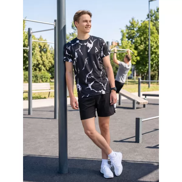  Férfi funkcionális T -piró prémium ALTISPORT VOJ/ALM052TR01 FEKETE 