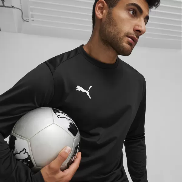  Férfi pulóver PUMA TEAMGOAL TRAINING SWEAT 658649_03 PUMA FEKETE/FEHÉR/SÖTÉTSZÜRKE 