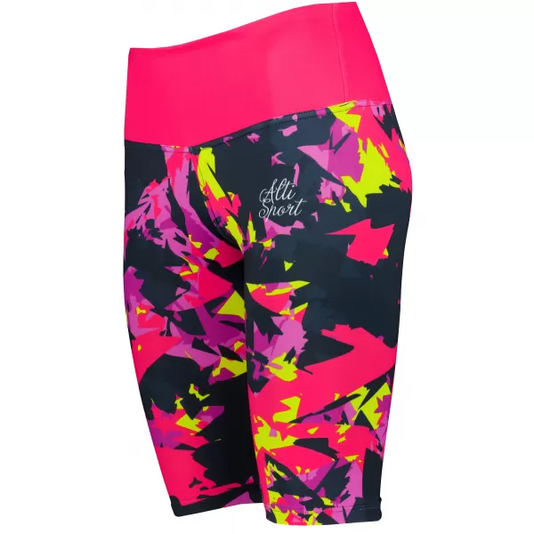  Női nadrág a térd prémium felett ALTISPORT VOJ/ALW110LEG02 RÓZSASZÍN -BLACK 