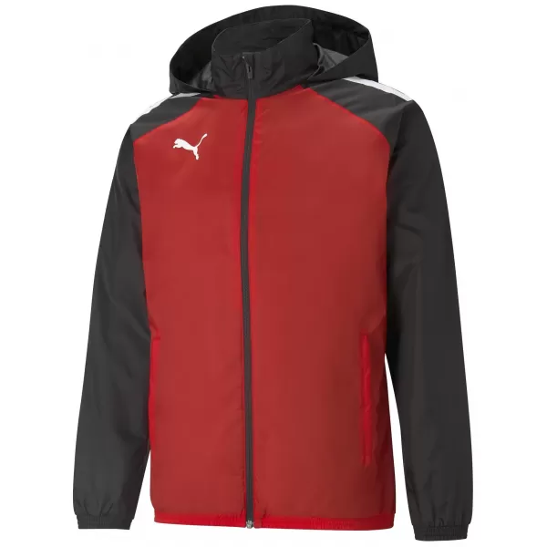  Kabát PUMA TEAMLIGA ALL WEATHER JACKET 657245_01 PUMA PIROS/PUMA FEKETE 