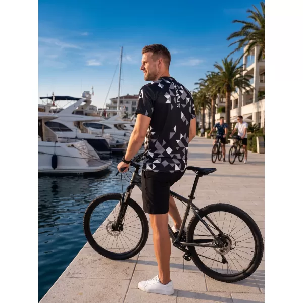  Férfi funkcionális T -piró prémium ALTISPORT VOJ/ALM108TR01 FEKETE 