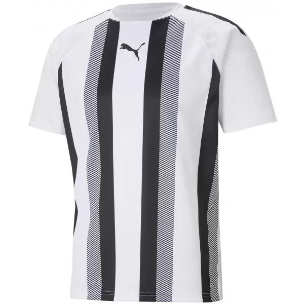  Férfi funkcionális ing PUMA TEAMLIGA STRIPED JERSEY 704920_04 PUMA FEHÉR/PUMA FEKETE 