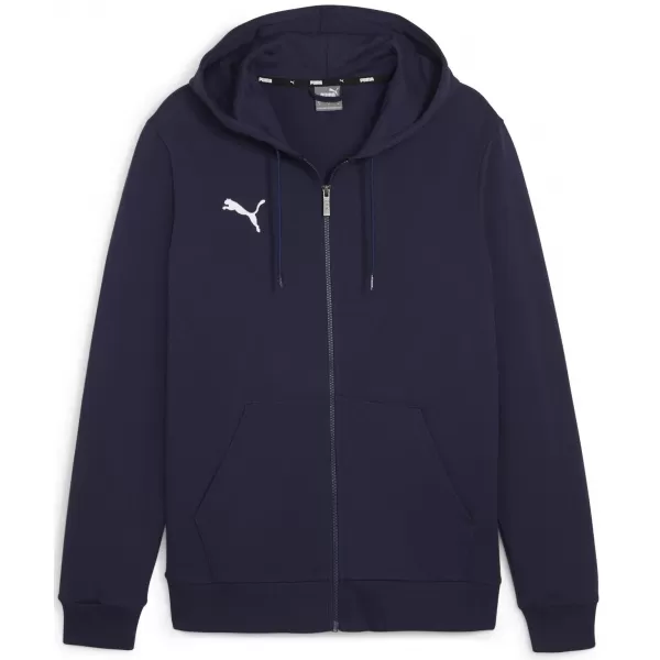  Férfi pulóver PUMA TEAMGOAL CASUALS HOODED JACK 658595_06 PUMA NAVY/PUMA WHITE 
