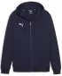 Férfi pulóver PUMA TEAMGOAL CASUALS HOODED JACK 658595_06 PUMA NAVY/PUMA WHITE