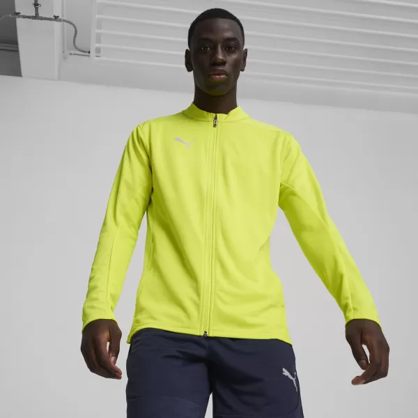  Kabát PUMA TEAMFINAL TRAINING JACKET 658554_30 ELECTRIC LIME/ ELEKTROMOS MÉSZ/PUMA EZÜST 