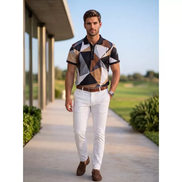  Férfi funkcionális T -piró prémium gallérral ALTISPORT VOJ/ALM007TR05 FEKETE -BROWN 