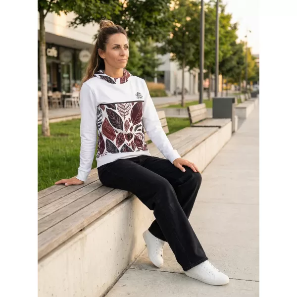  Női funkcionális pulóver prémium ALTISPORT VOJ/ALW061MI01 FEHÉR/BURGUNDIA 