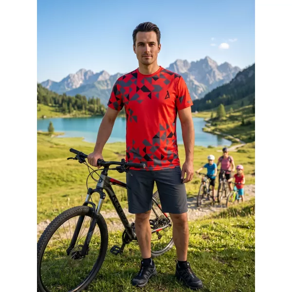  Férfi funkcionális T -piró prémium ALTISPORT VOJ/ALM108TR01 PIROS 