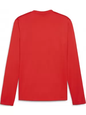 Férfi pulóver PUMA TEAMGOAL TRAINING SWEAT 658649_01 PUMA PIROS/PUMA FEHÉR/GYORS PIROS